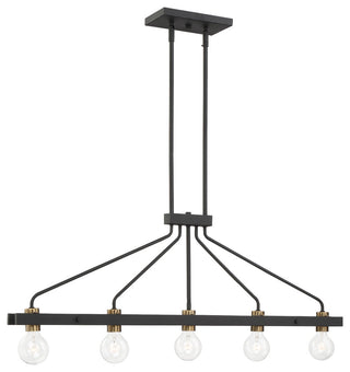 Ravella 5 Light Island Chandelier, Black