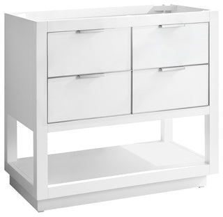 Avanity Allie 36" Vanity Only, White With Brushed Silver Hardware