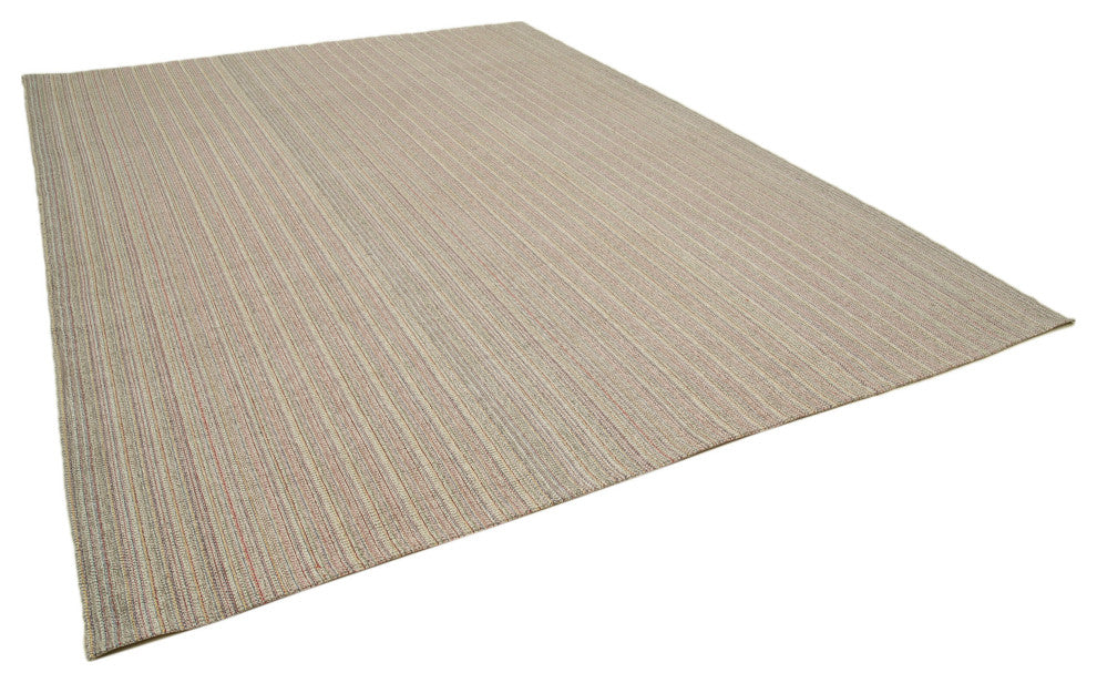 Rug N Carpet - Handmade Turkish 9' 5'' x 12' 5'' Flatweave Wool Kilim Rug