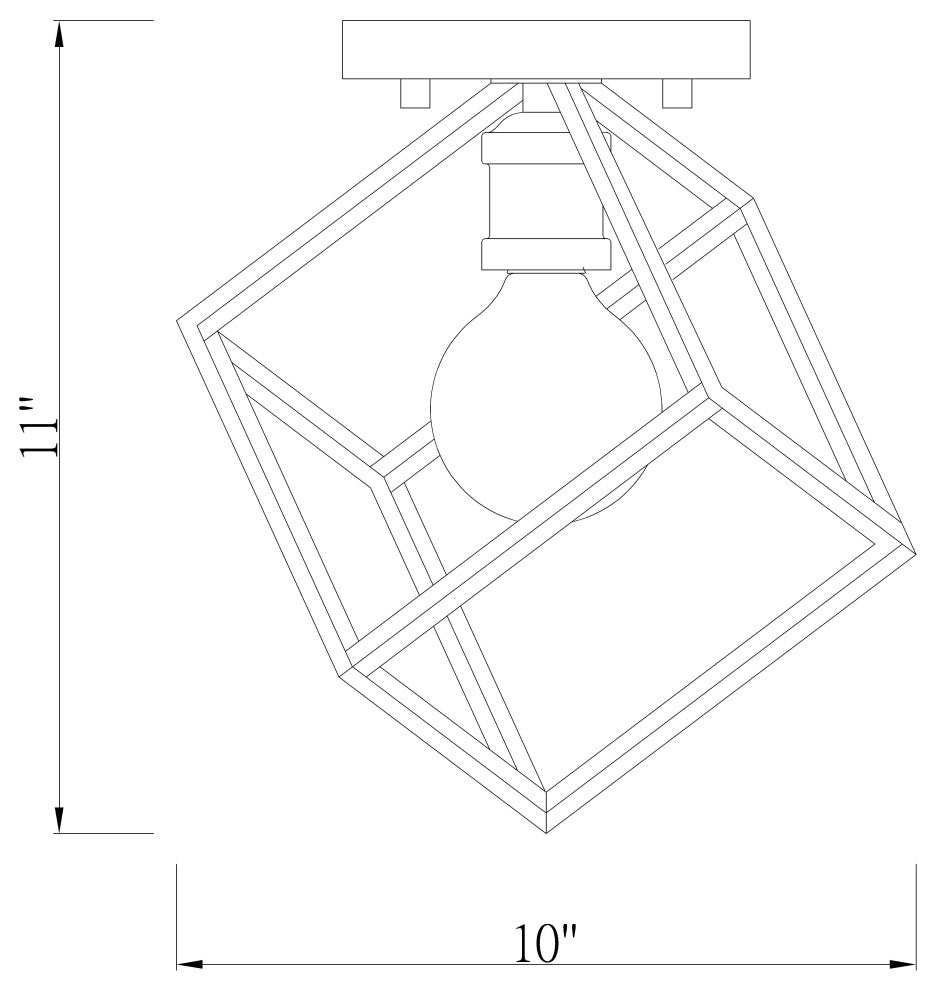 Zlite 478F-MB-BN 1-Light Flush Mount, Other