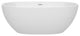 Juno Freestanding Bathtub, Shiny White Trim, 63", No Faucet