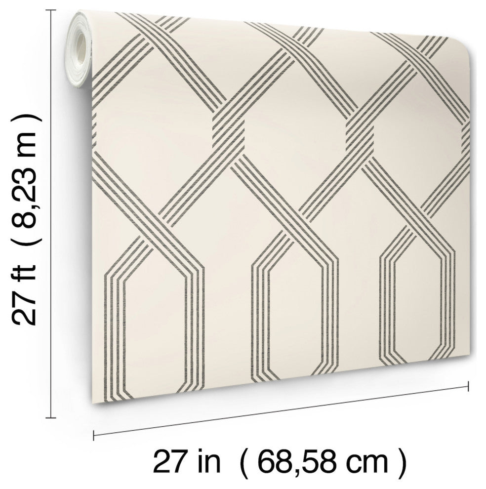 Palisade Black Wallpaper