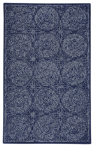 Allure Rectangle Hand Tufted Rug, Indigo, 5'x8'