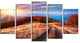 Beautiful Carpathian Mountains, Landscape Canvas Art Print, 60"x32", 5 Panels