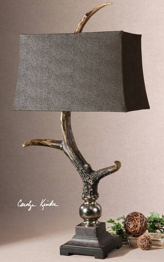 Curved Antler Table Lamp
