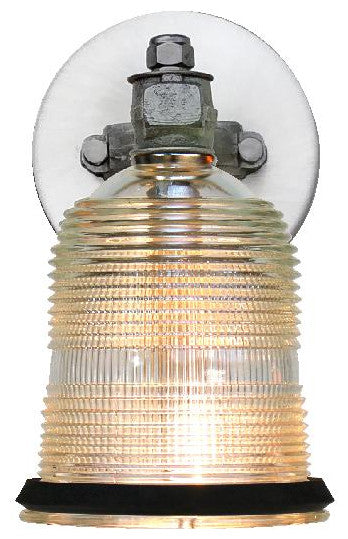 Piston Connecting Rod Runway Light Sconce, Clear Globe
