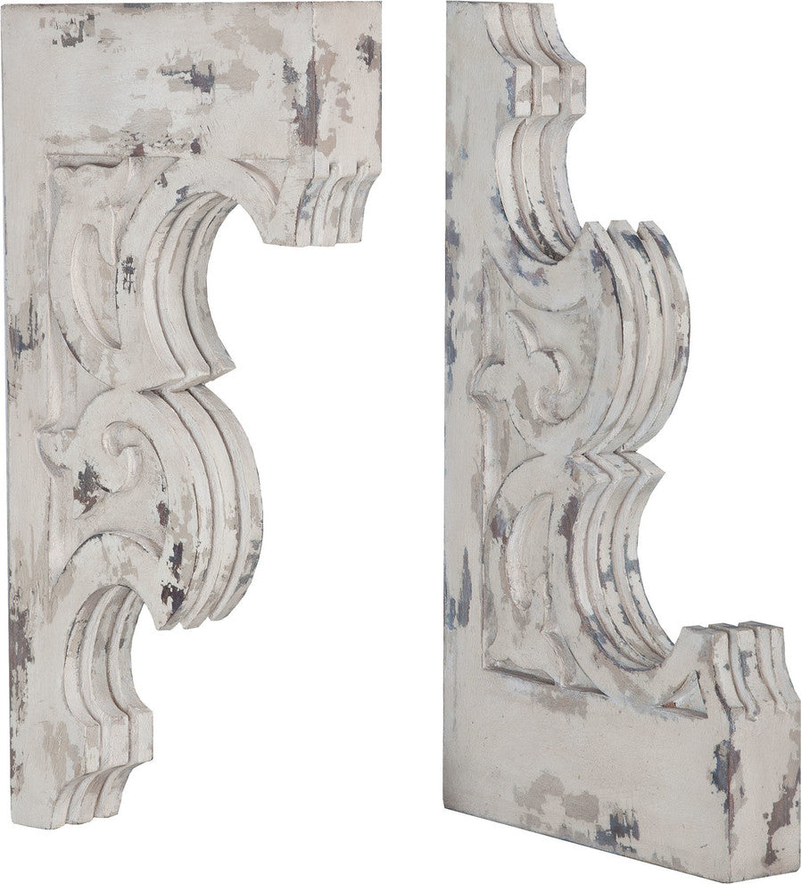 Guild Master 255005VBS Carved Fleur-De-Lis Corbels, Set of 2