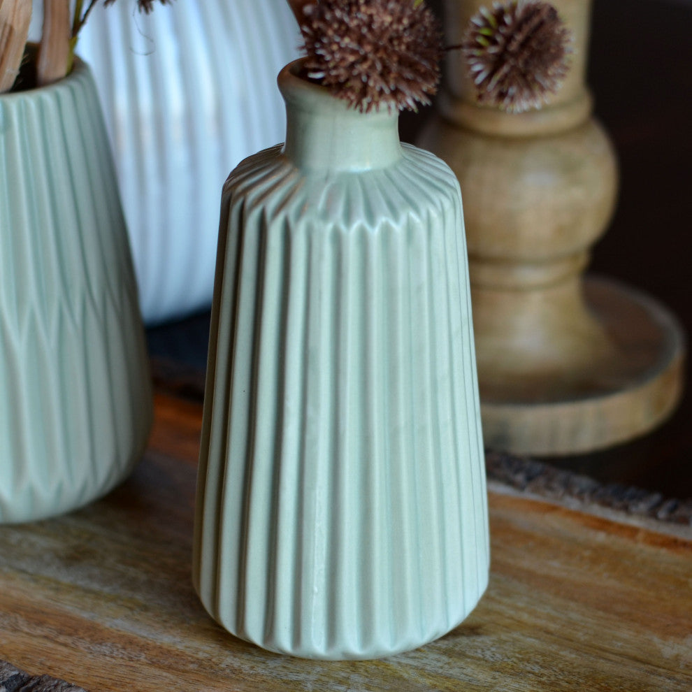 2 Piece Geometric Vase Set, 7"