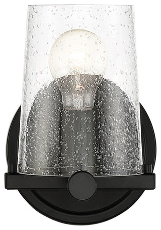 Matteson 1-Light Wall Sconce, Matte Black