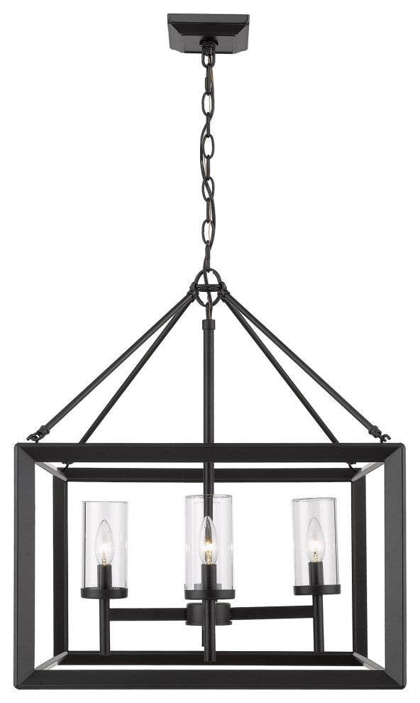 Smyth 4 Light Chandelier With Clear Glass Shade