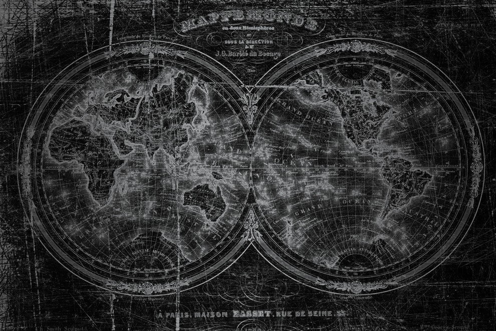 "Magnetic Curves 3" Print on Brushed Aluminum, 60"x40"