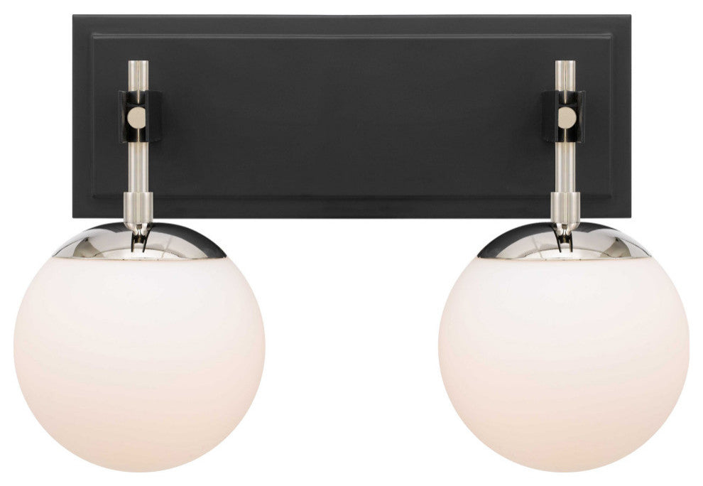 Allie 2-Lt Bath - Black/Polished Nickel