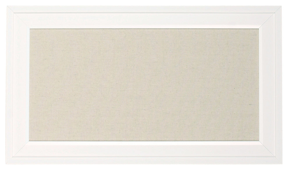 Bosc Framed Linen Fabric Pinboard Wall Organization Board