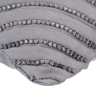 Grey Chair Cushions Suede 20"x20" Pintucks Textured, Penthouzz