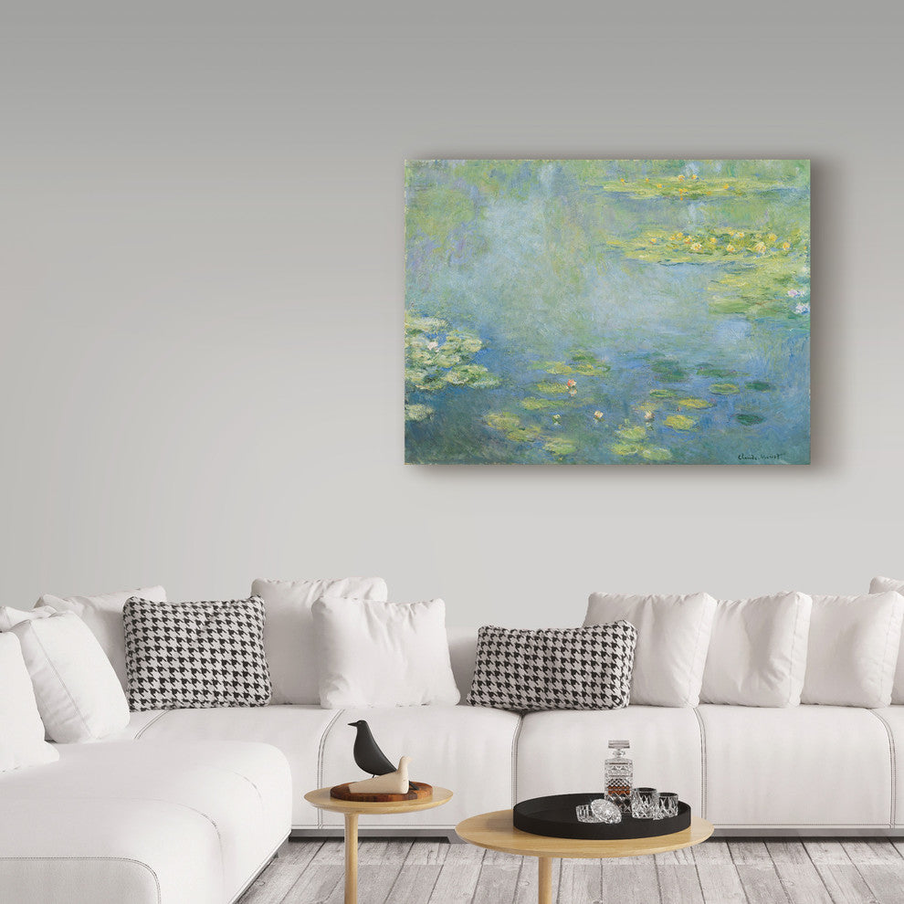 Claude Monet 'Waterlilies' Canvas Art
