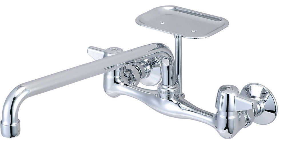 Central Brass Two Handle Wallmount Kitchen Faucet