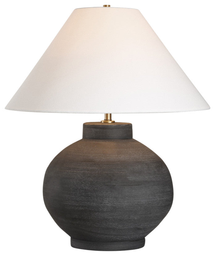 Uttermost Plinth White Marble Table Lamp