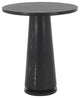 Safavieh Couture Valentia Tall Round Marble Accent Table, Black
