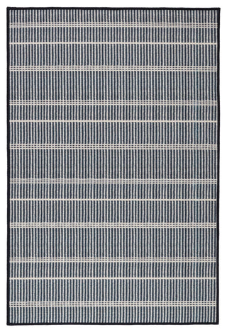 Bunny Williams x Dash & Albert Samson Black Washable Rug, Black, 2'6" x 8'