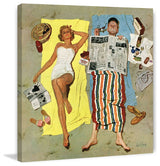 "Sunscreen" Painting Print on Canvas by Kurt Ard