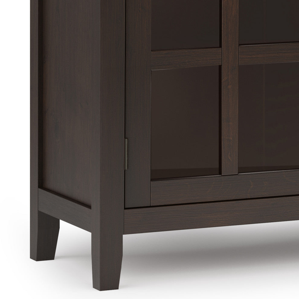 Artisan SOLID WOOD Large Sideboard Buffet in Dark Chestnut Brown