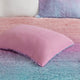 Mi Zone Primrose Ombre Shaggy Faux Fur Comforter Set, Purple Multi
