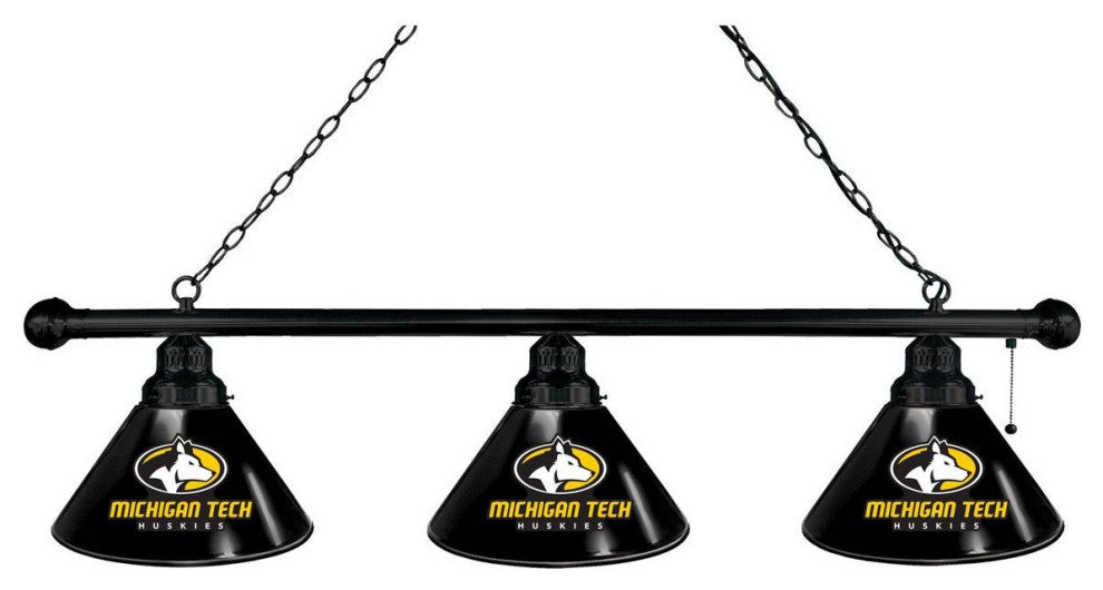 Holland Michigan Tech University 3-Shade Billiard Light - Black