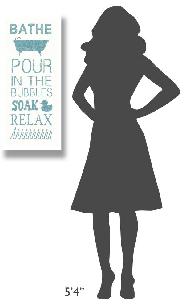 "Hand Towel Bath" Digital Paper Print by Sue Schlabach, 14"x32"