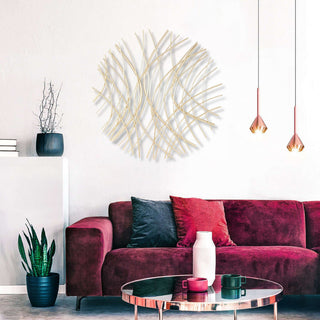 Eleni Large Abstract Wall Decor - Gold