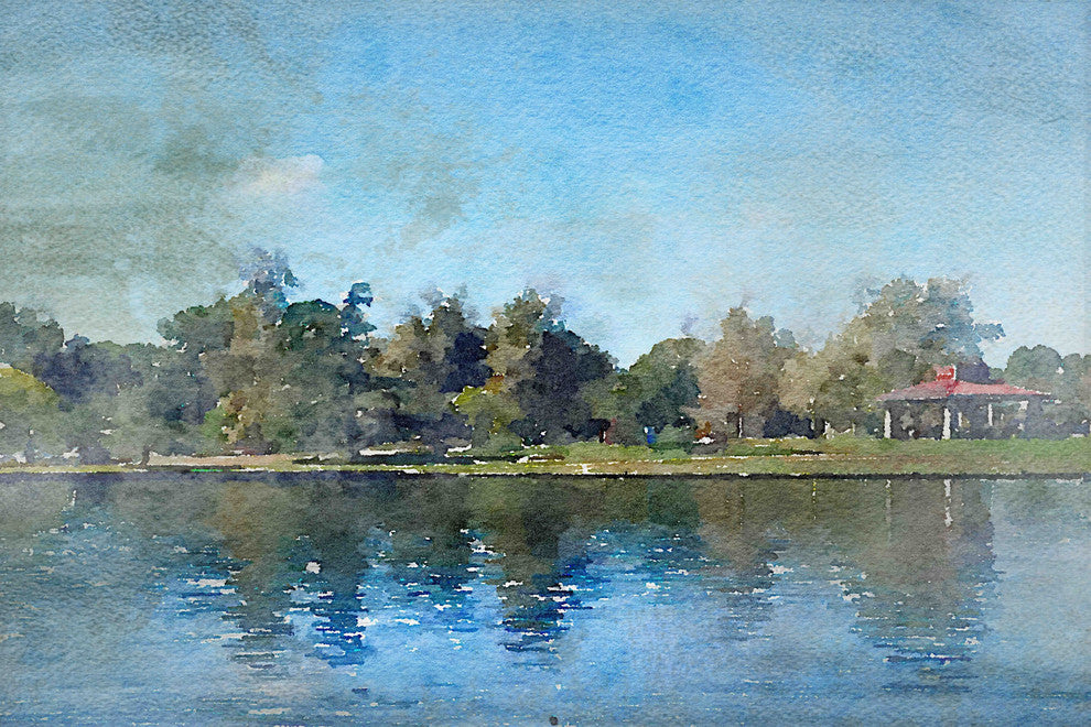 "Lake Balboa at Summer" Print on Canvas by Irena Orlov