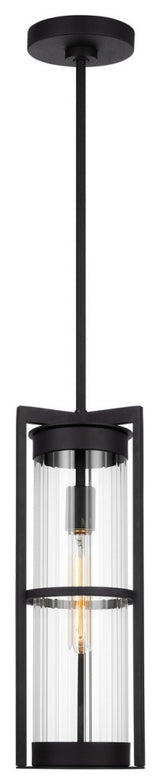 Alcona 1-Light Outdoor Pendant, Black