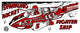 "Sparkling Rocket Fighter Ship" Digital Paper Print by Retrorocket, 38"x16"