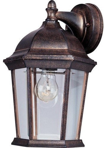 Maxim 1024 Builder Cast 12" 1 Light Wall Sconce - Empire Bronze / Clear Glass