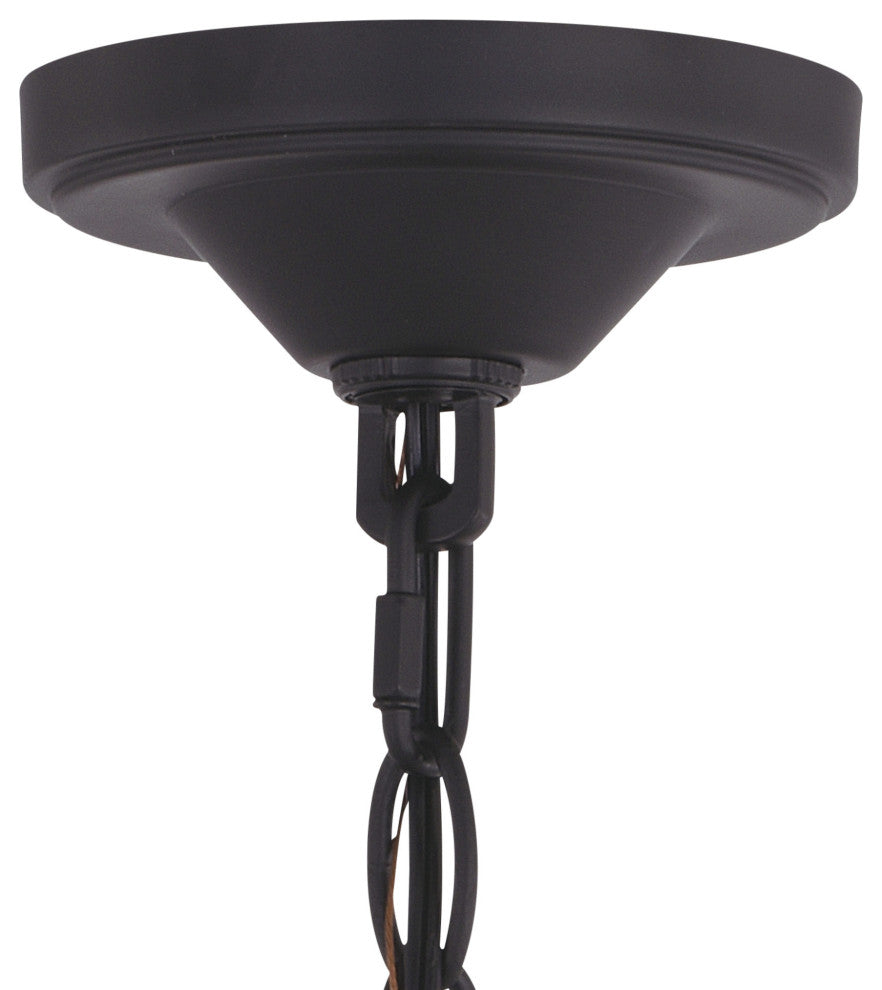 Vaxcel Lighting T0547 Collins 1 Light 10"W Pendant - Matte Black
