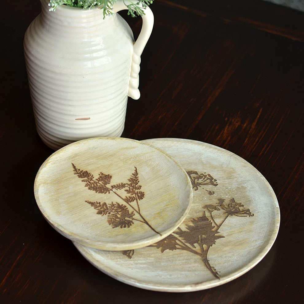 2 Piece Wild Meadow Flowers Plate Set