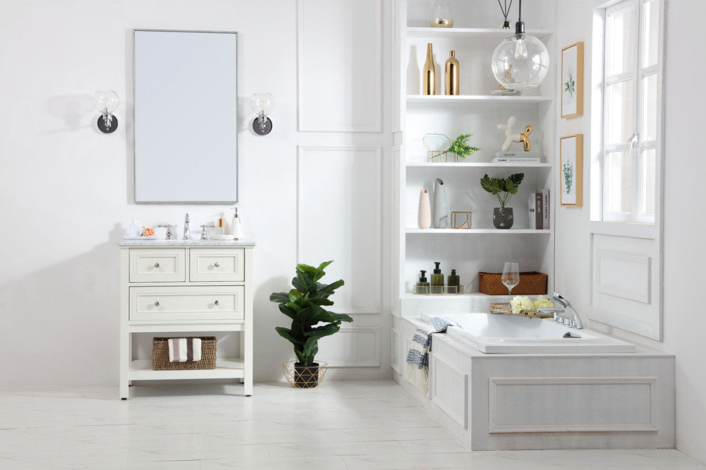 Matilda 30" Single Bathroom Vanity Set, White