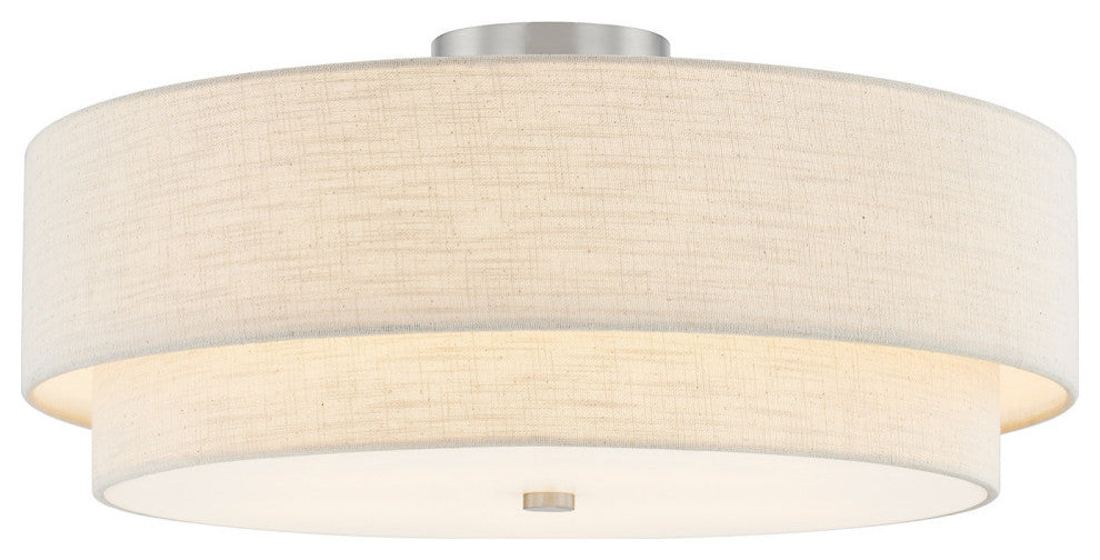 Classic 22-inch Tiered Drum Semi-Flush