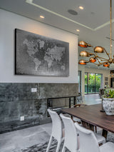 "Latitude 2" Print on Brushed Aluminum, 36"x24"