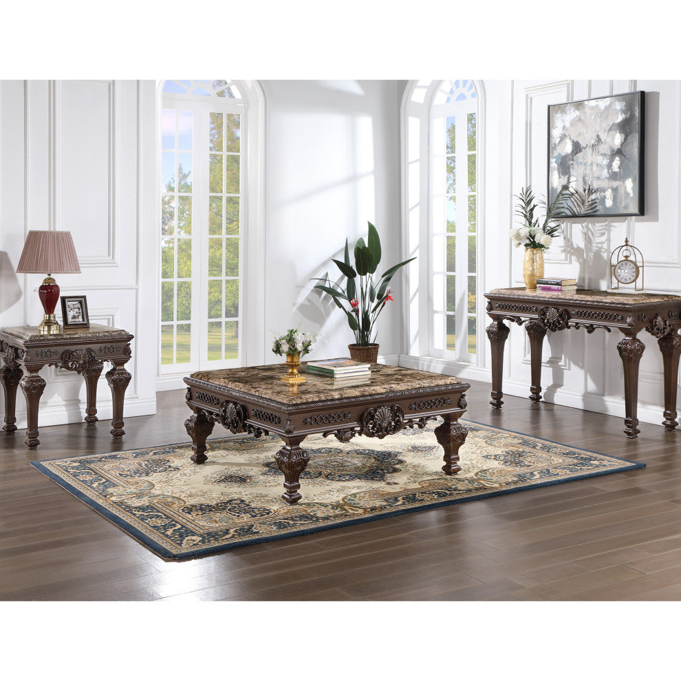 Traditional Living Room Table Set, 3-Piece Set