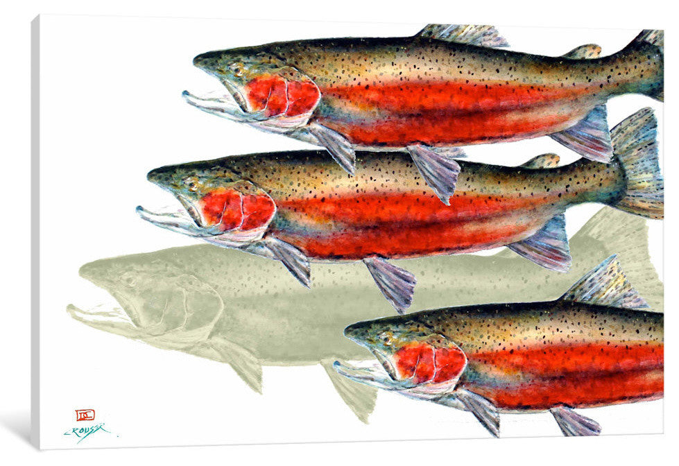 "Bloody Fish" by Dean Crouser, 18x12x1.5