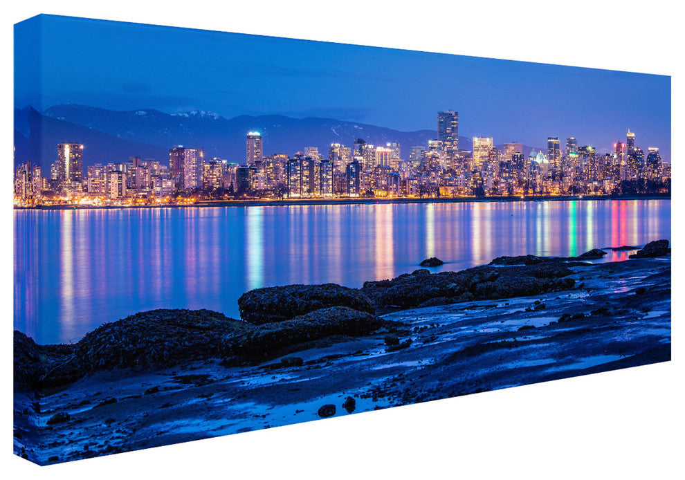 ''Vancouver Night'' Canvas Art by Pierre Leclerc