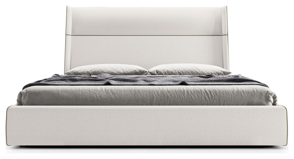 Bexley Bed Chalk Fabric / Queen
