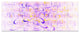 Light Purple Watercolor Fractal Art, Abstract Art on Canvas, 83"x32", 7 Panels