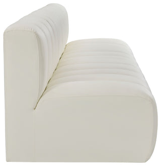 Arc Vegan Leather Upholstered 4-Pc. Modular Sofa, Cream