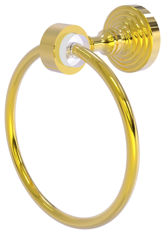 Pacific Grove Towel Ring, Polished Brass