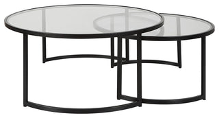 Uttermost Rhea Black nesting Coffee tables 2-Piece Set