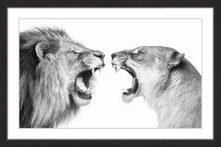 "Heated Discussion" Framed Painting Print, 24x16