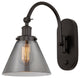 Cone Sconce, Oil Rubbed Bronze, Plated Smoke, Plated Smoke