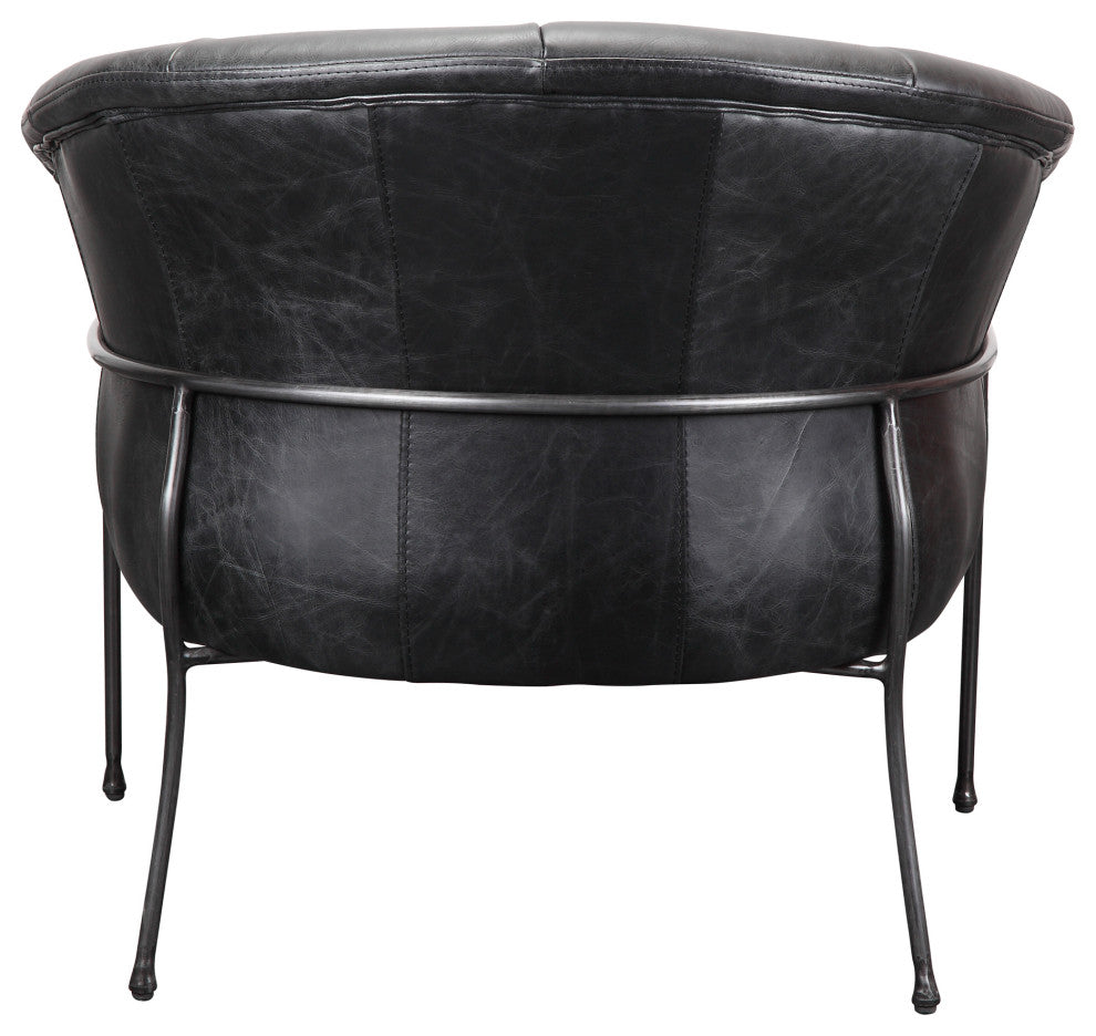 Retro Gordon Arm Chair Black - Black