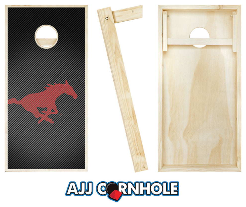 Southern Methodist Slanted Cornhole Set
